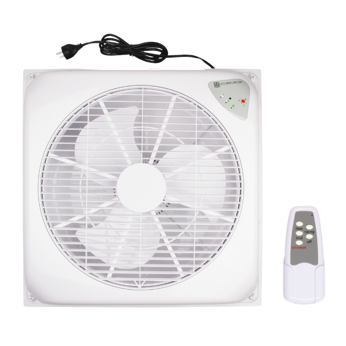 Ceilingflow plafondventilator - 130m3/h - wit - met afstandsbediening