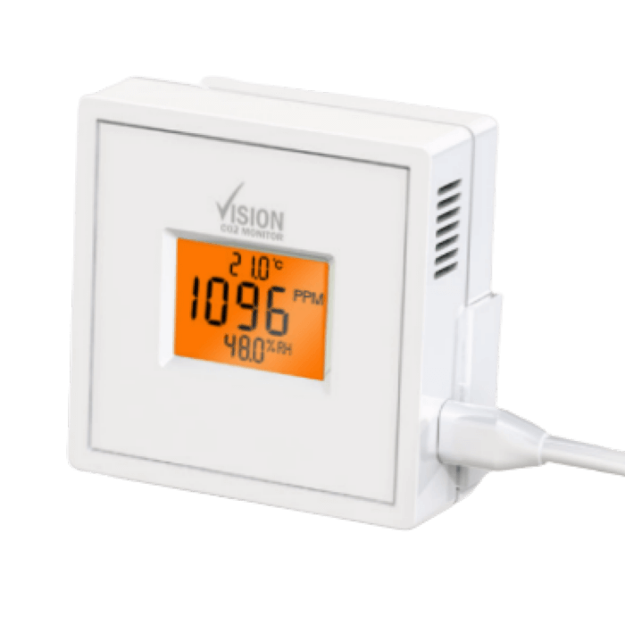 Vision CO2 monitor met datalogger, temperatuur-en-vocht-sensor