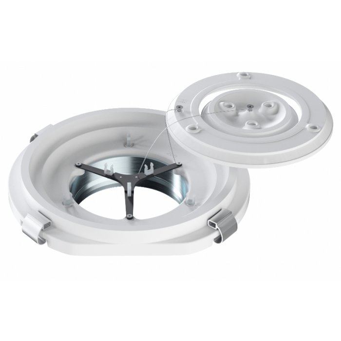 CIRCLE - Instucbaar frameloos ventiel - 2 cirkels - Ø160mm - TOEVOER & AFVOER