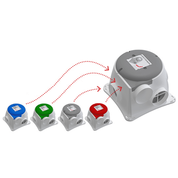 Zehnder Woonhuisventilator Comfofan Silent (Perilex) + RFZ zender