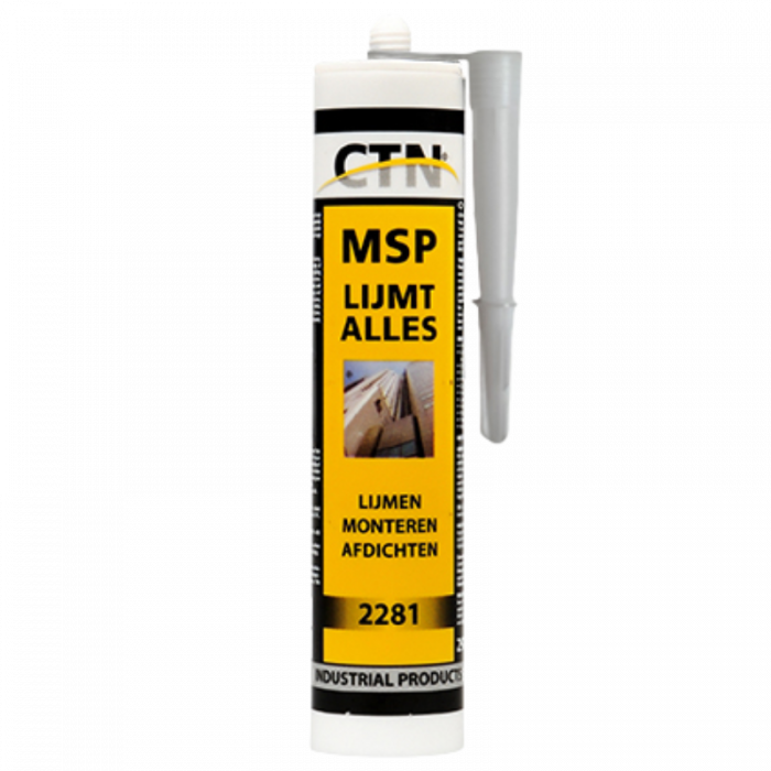 CTN MSP sterk verlijmende kit TRANSPARANT (2281TR) CTN MSP sterk verlijmende kit TRANSPARANT (2281TR)