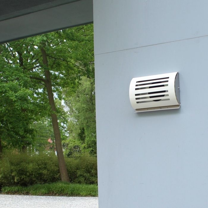 Design gevelkap PREMIUM LINE -DELTA- Ø 150mm met terugslagklep - WIT RAL9010 Design gevelkap PREMIUM LINE -DELTA- Ø 150mm met terugslagklep - WIT RAL9010