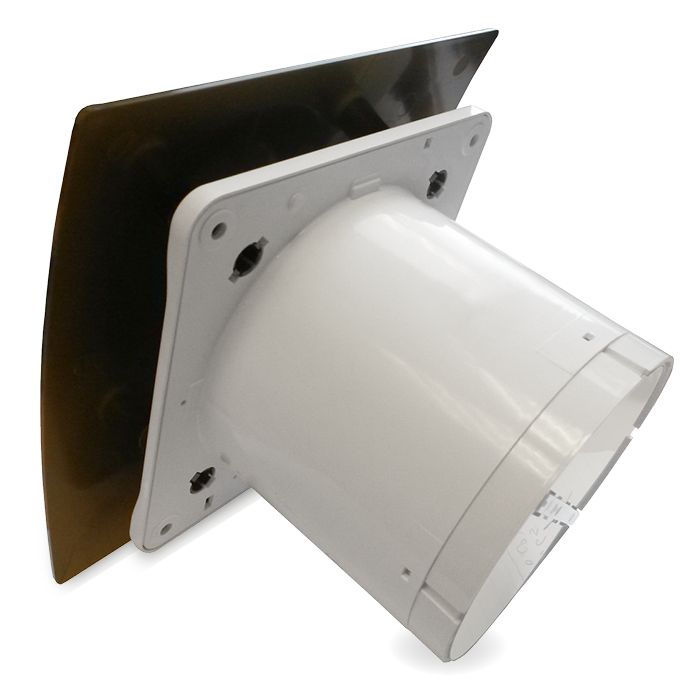 Pro-Design badkamer/toilet ventilator - MET TIMER (KW100T) - Ø100mm - kunststof - goud