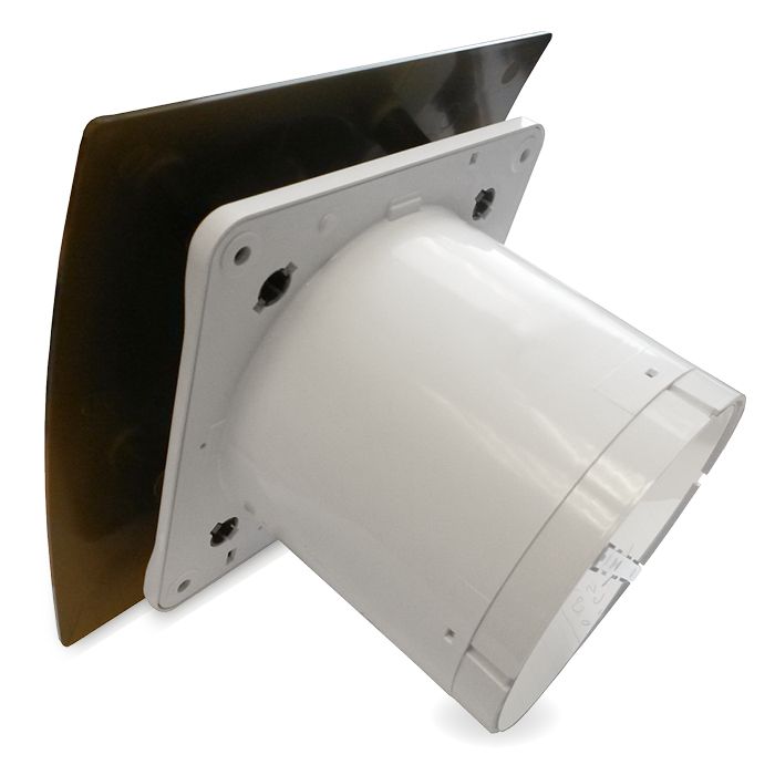 Pro-Design badkamerventilator - TIMER + VOCHTSENSOR (KW125H) - Ø 125mm - kunststof - goud