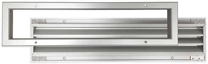Deurrooster aluminium LxH 400 x 100mm (binnen- en buitendeur) (G34-4010AA)