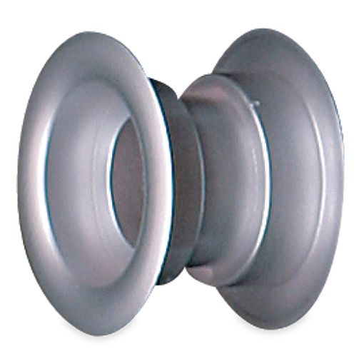 Rond deurrooster Ø40mm - kunststof metallic grijs Rond deurrooster Ø40mm - kunststof metallic grijs