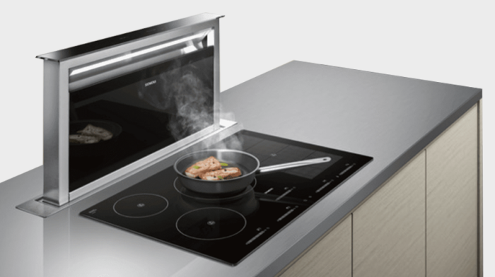 PuriVent DOMINO filter voor kookplaat met ingebouwde afzuiging - 840 m3/h - 220 x 90mm