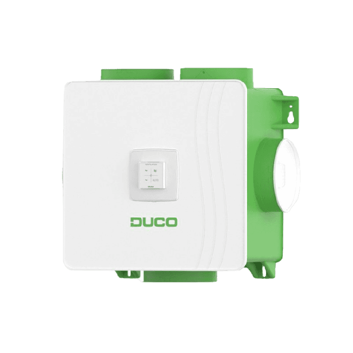 DucoBox Reno All-In-One - Randaarde + RF bediening, 1x CO2 sensor & 1x CO2 sensor zonder bediening