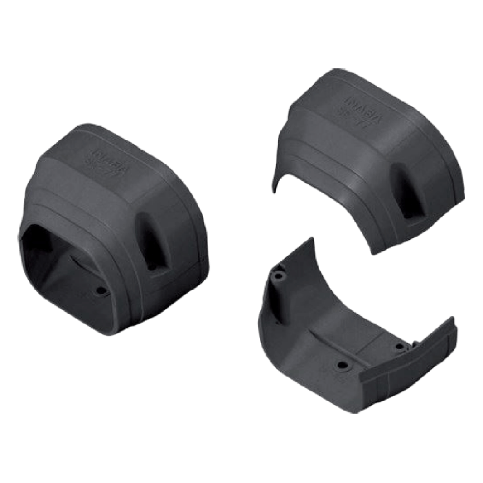 Airco eindstuk - ZWART (SE-77-K)