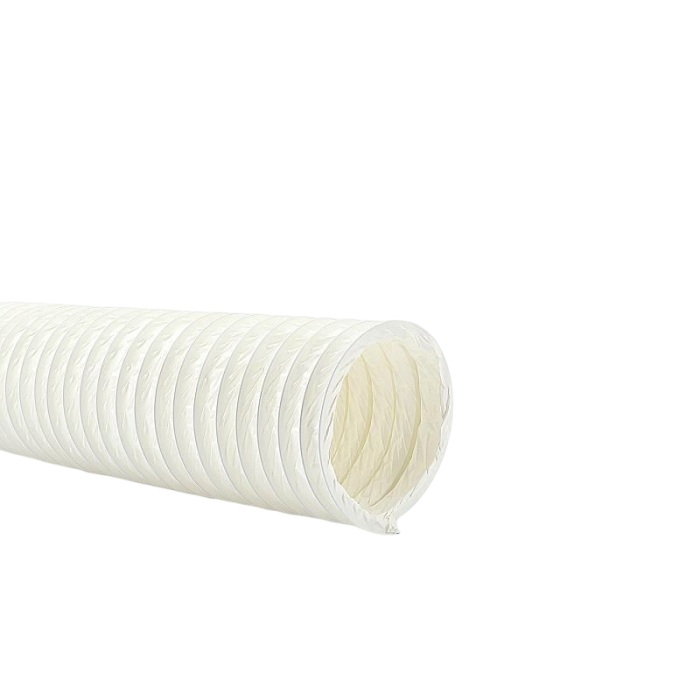 Flexibele slang WIT PVC - Ø100 - lengte 3 meter
