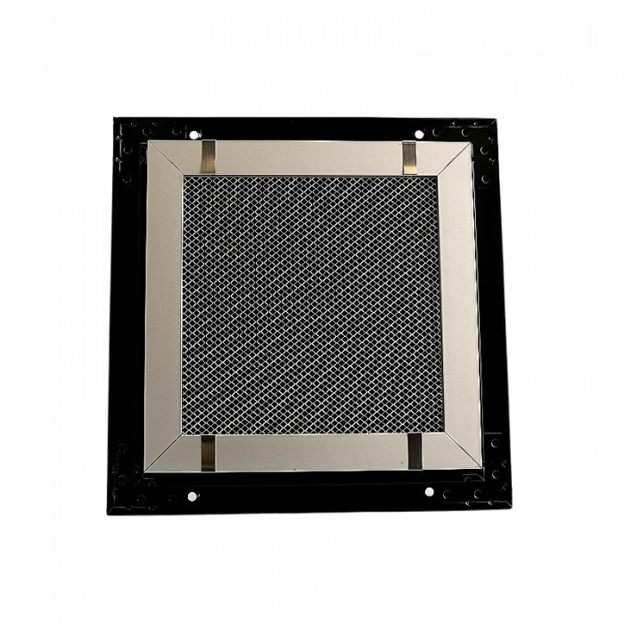 Buitenmuurrooster aluminium (LxH) 200x200mm - Zwart Buitenmuurrooster aluminium (LxH) 200x200mm - Zwart