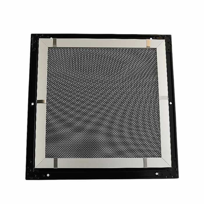Buitenmuurrooster aluminium (LxH) 300x300mm - Zwart 