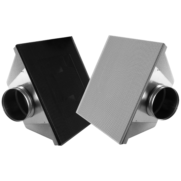 "EasyPlenum" voor LUCHTTOEVOER- aansluiting 125mm - met geperforeerd rooster