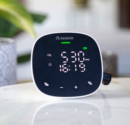 Renson Sense Go - CO2 meter met temperatuur en vochtsensor