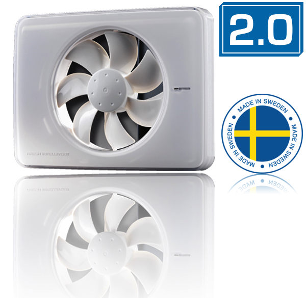 Nedco Fresh Intellivent design badkamerventilator 2.0 - WIT (330000)