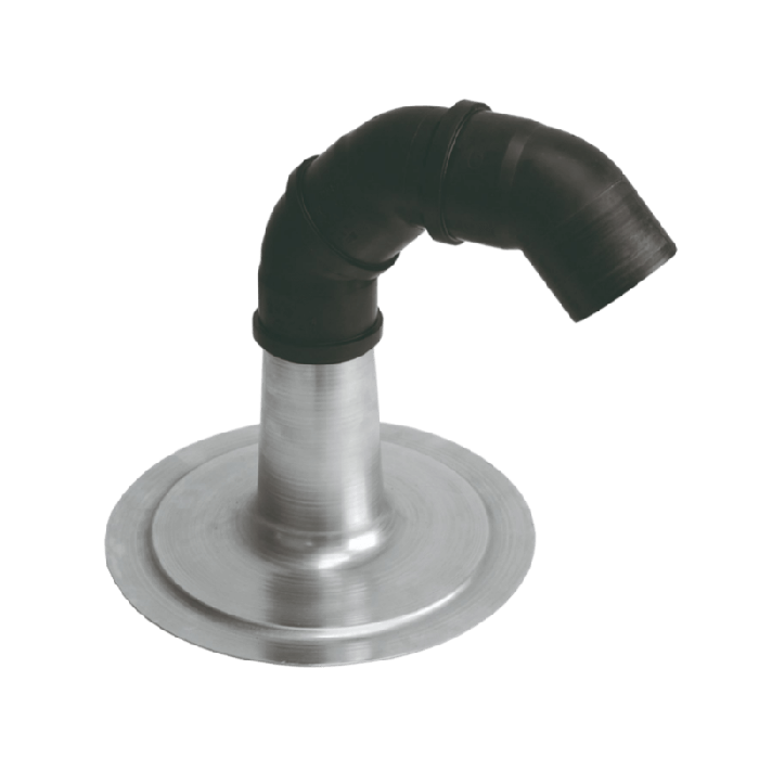 Kabeldoorvoer met bocht - Ø110 mm  - Platdak