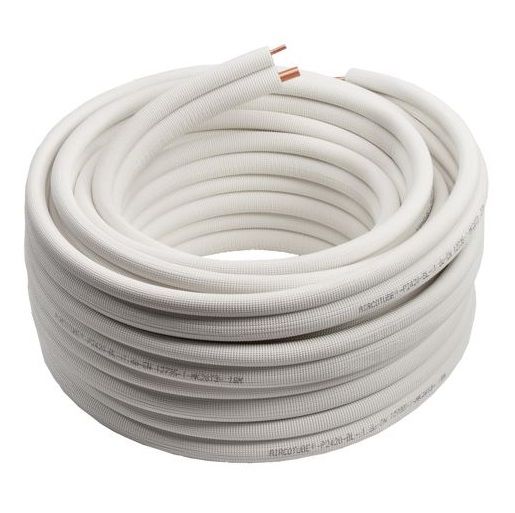 Leidingset duo, incl. SAE-flare wartels (1/4 en 3/8 inch, lengte 15m)