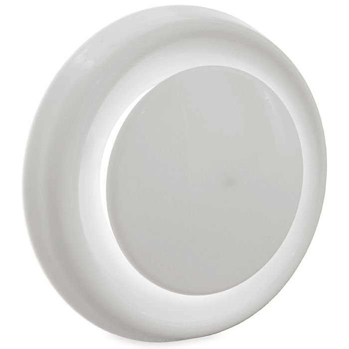  Kunststof luchtventiel (toevoer & retour) Ø125mm - wit - MET BUS & VEER