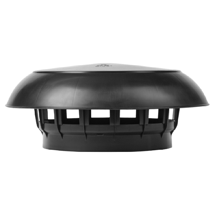 Platdak ontluchting dubbelwandig met kunststof kap Ø 200mm