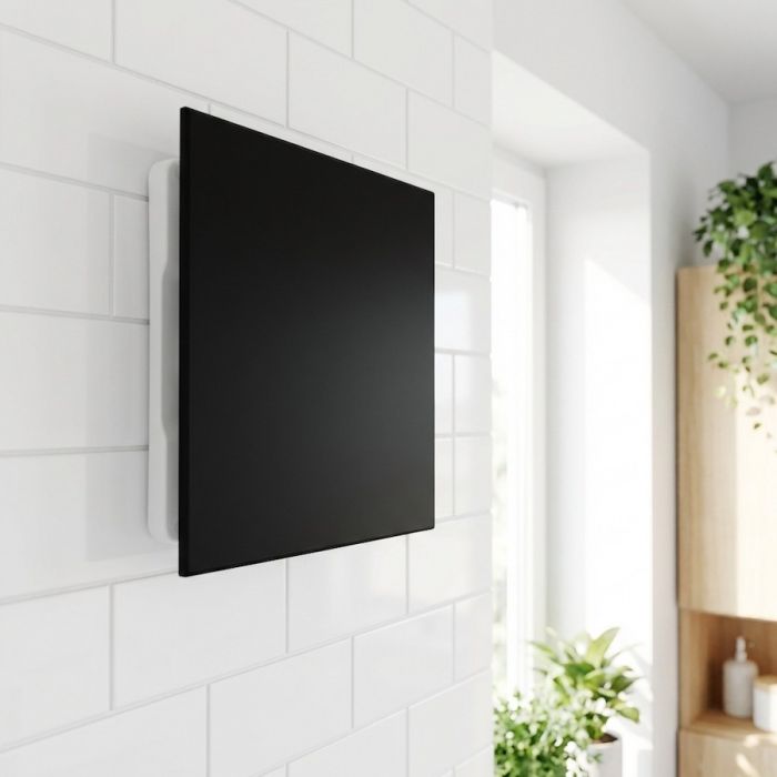 Whisper Pro-Design badkamerventilator - Ø100mm - met nalooptimer - vlak kunststof - mat zwart