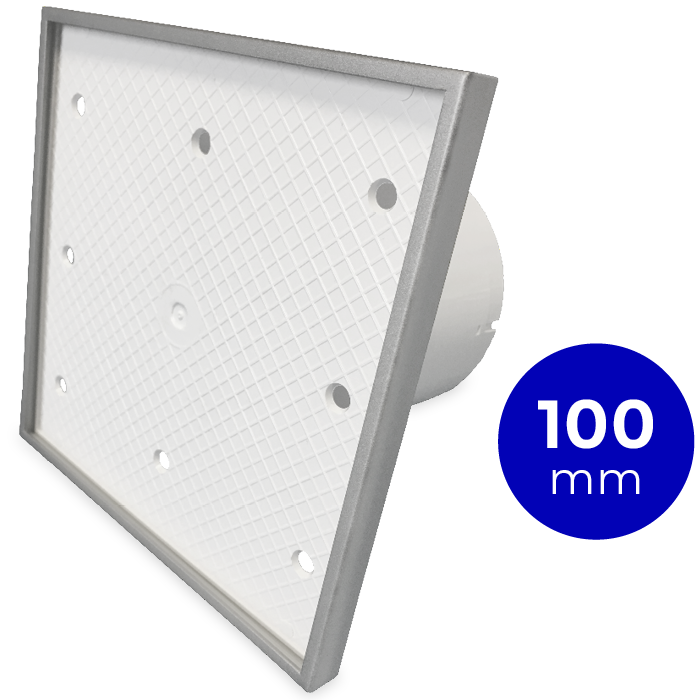 Pro-Design badkamer/toilet ventilator - STANDAARD (KW100) - Ø100mm - Tegelfront