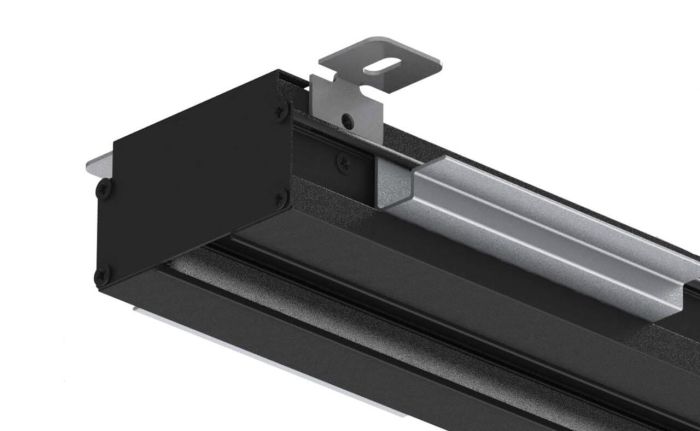 Instucbaar frameloos lijnrooster - 1200mm - geïsoleerde plenumbox 2x Ø125mm - TOEVOER & AFVOER Instucbaar frameloos lijnrooster - 1200mm - geïsoleerde plenumbox 2x Ø125mm - TOEVOER & AFVOER