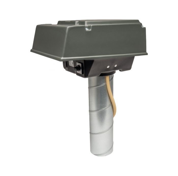 Pijpdakventilator MPV-10W met werkschakelaar - max 360 m3/h - aansluiting Ø 125mm