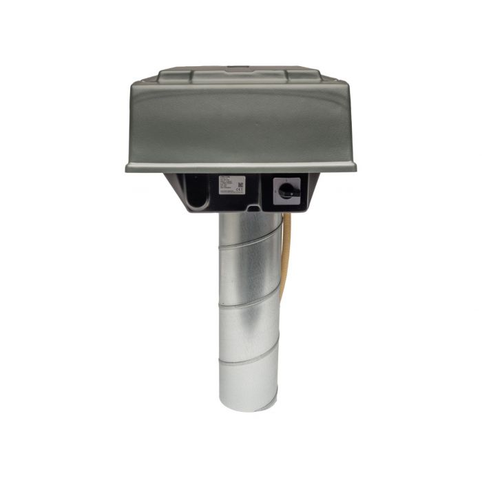 Pijpdakventilator MPV-10W met werkschakelaar - max 360 m3/h - aansluiting Ø 125mm
