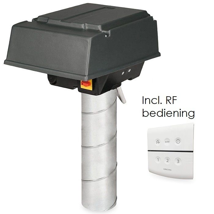 Pijpdakventilator MPV-10WR met RF-bediening - max 380 m3/h - aansluiting Ø 125mm Pijpdakventilator MPV-10WR met RF-bediening - max 380 m3/h - aansluiting Ø 125mm