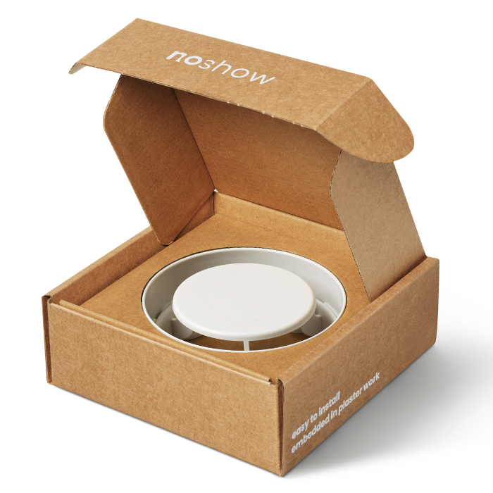 NoShow instucbaar designventiel 100mm - toevoer/afvoer - WIT