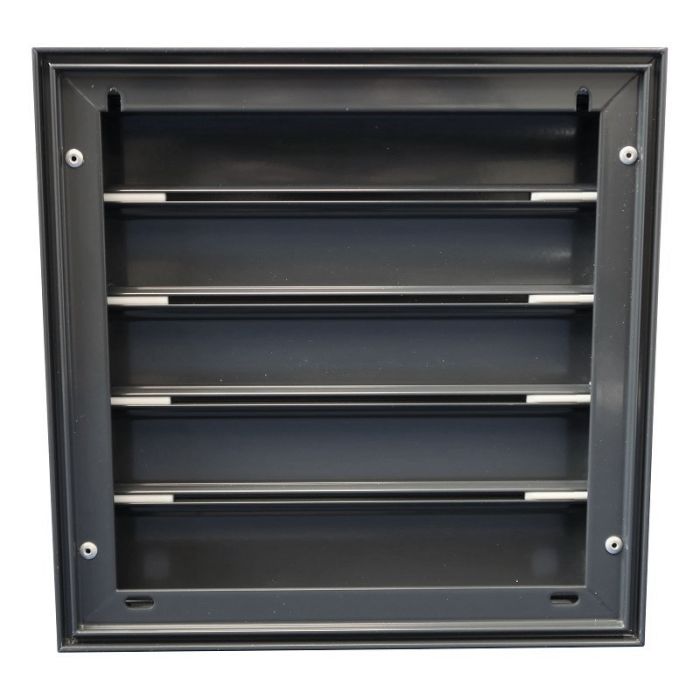 Overdrukrooster opbouw (BxH) 210 x 210mm - RAL7016 antraciet Overdrukrooster opbouw (BxH) 210 x 210mm - RAL7016 antraciet