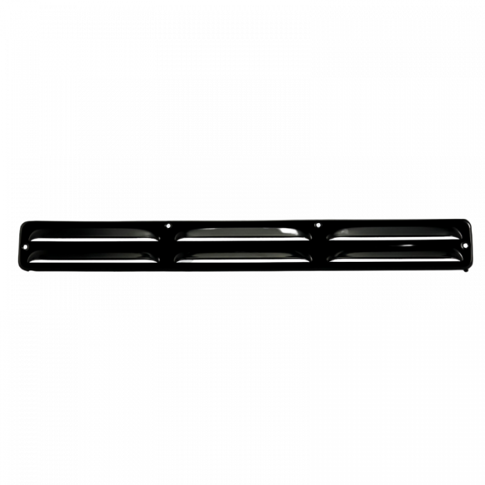 Aluminium ventilatierooster opbouwmontage 370 x 40 mm ZWART (1-3704Z)