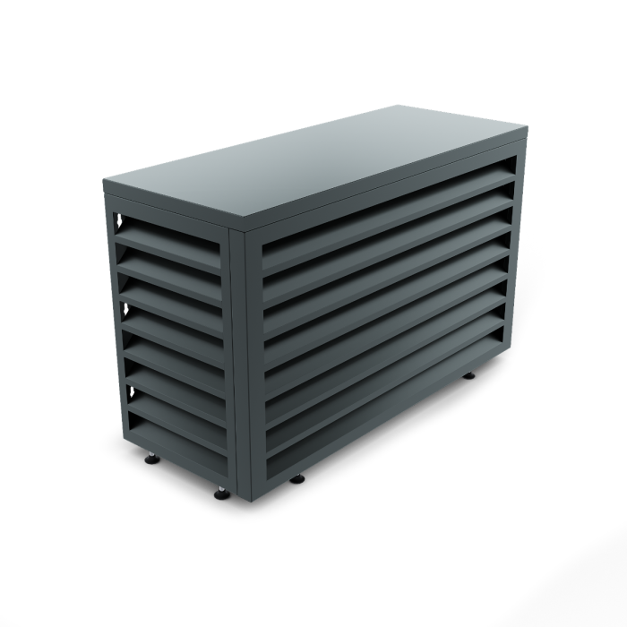 Aircover 900 - Luxe (airco) buitenunit omkasting - 93 x 60 x 48 cm - met achterplaat Aircover 900 - Luxe (airco) buitenunit omkasting - 93 x 60 x 48 cm - met achterplaat