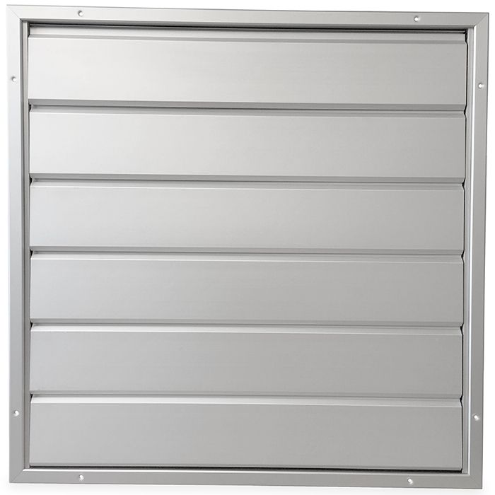 Overdrukrooster opbouw - 455 x 455mm - grote lamellen (12HD-4646AA)