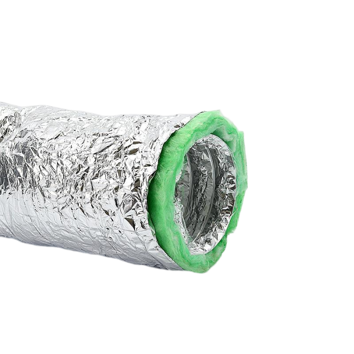 Geïsoleerde flexibele ventilatieslang - Ø125mm - Aluminium - Lengte 1 METER