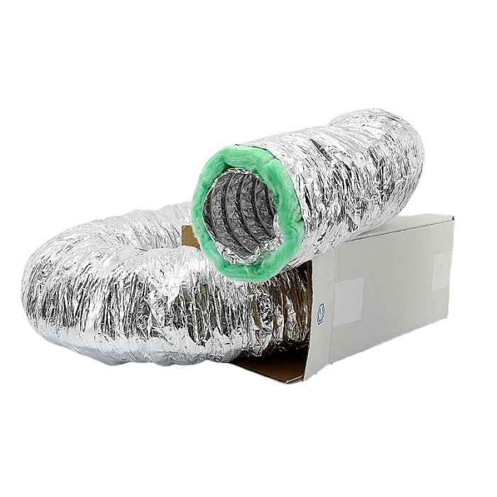 Geïsoleerde flexibele ventilatieslang - Ø100mm - Aluminium - DOOS a 10 METER