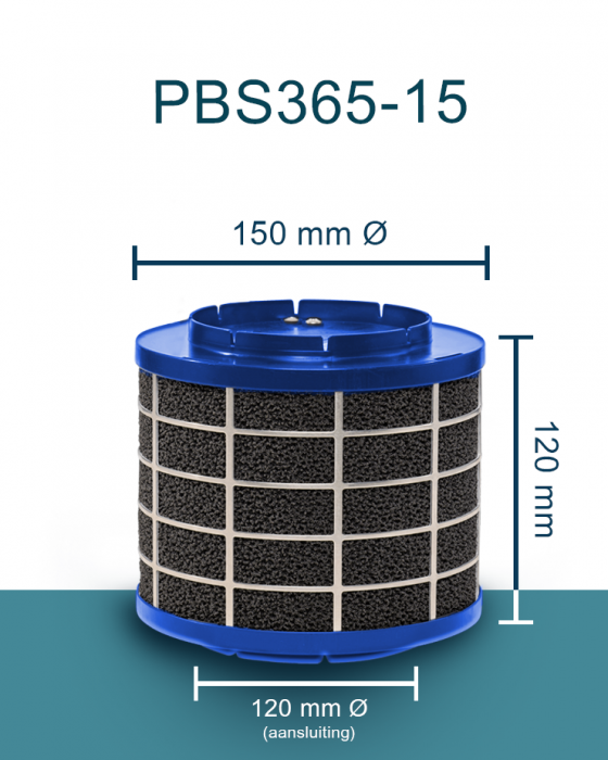 PuriVent SILO plasmafilter voor afzuigkap (schacht 180mm+) - 365 m3/h - aansluiting Ø120mm