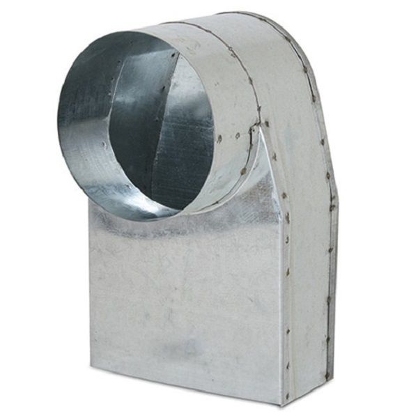 Rechthoekige (instort) lepelhoek 220mm x 80mm met aansluiting 160mm Rechthoekige (instort) lepelhoek 220mm x 80mm met aansluiting 160mm