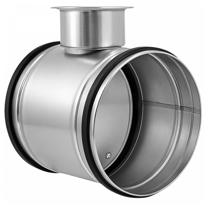 Regelklep Ø 125mm met rubberdichting - handbediend