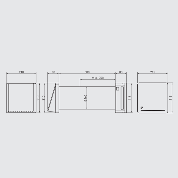 Soler & Palau Respiro 150 - Decentrale WTW Unit