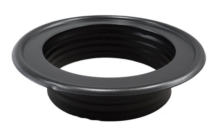 Afwerkrozet Ø125mm - zwart
