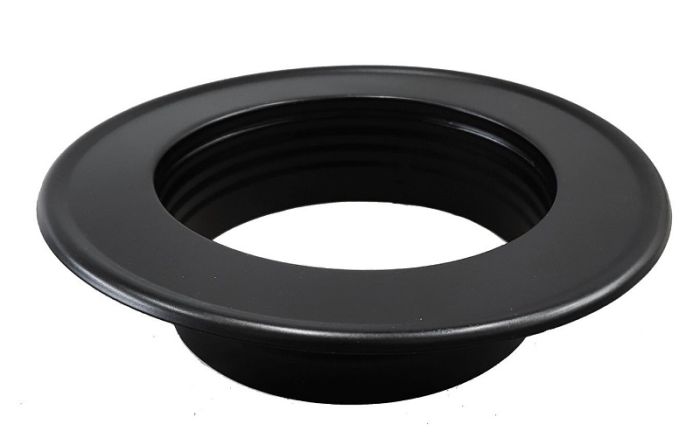 Afwerkrozet Ø150mm - zwart Afwerkrozet Ø150mm - zwart