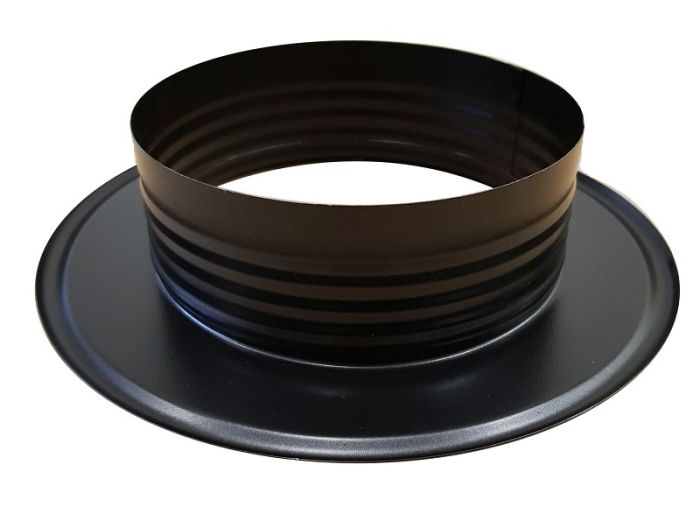 Afwerkrozet Ø150mm - zwart