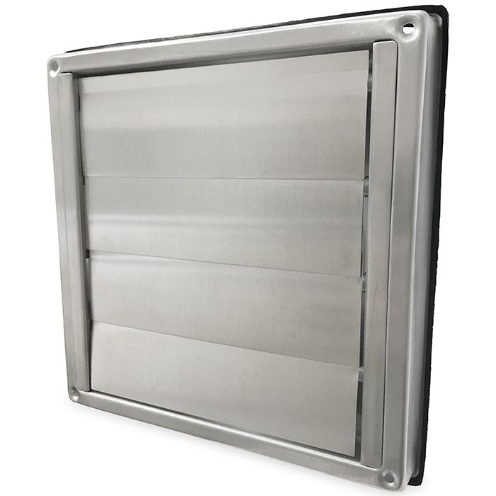 Overdrukrooster RVS aansluitmaat Ø 125mm