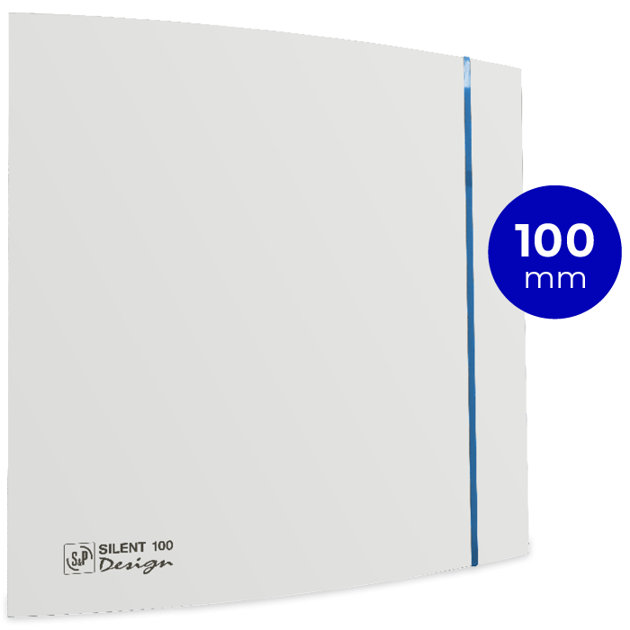 Design badkamerventilator Soler & Palau Silent (100CZ) - Ø 100mm - STANDAARD