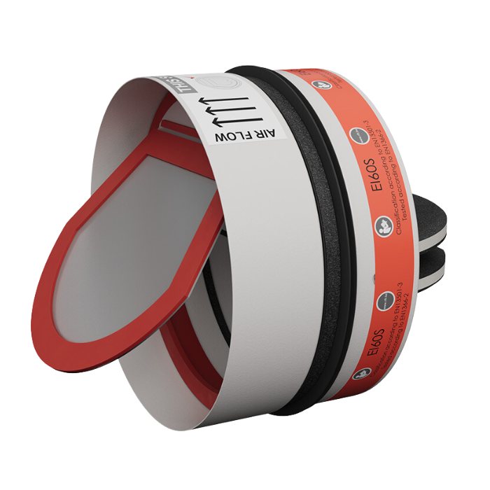 Brand- en rookwerende vlinderklep SC60-COSMO - 60 minuten - Ø160mm