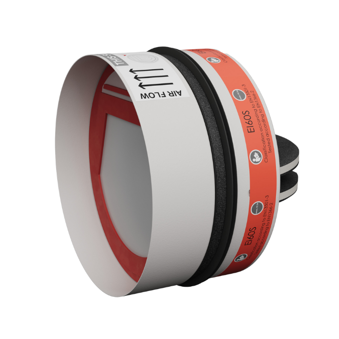 Brand- en rookwerende vlinderklep SC60-COSMO - 60 minuten - Ø100mm