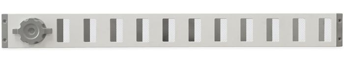 Aluminium afsluitbaar schuifrooster opbouw 650 x 65mm - WIT