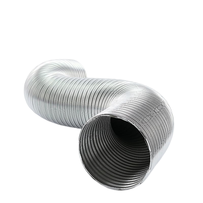 Semi-flexibele slang aluminium Ø 100mm - lengte 2 meter