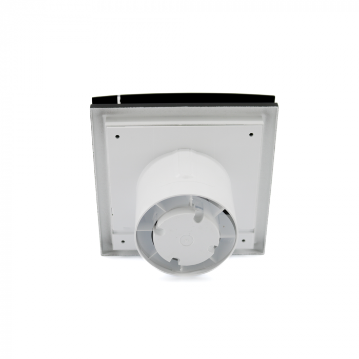 Design badkamerventilator Soler & Palau Silent (100CRZ) - Ø 100mm - MET TIMER - Mat Zwart
